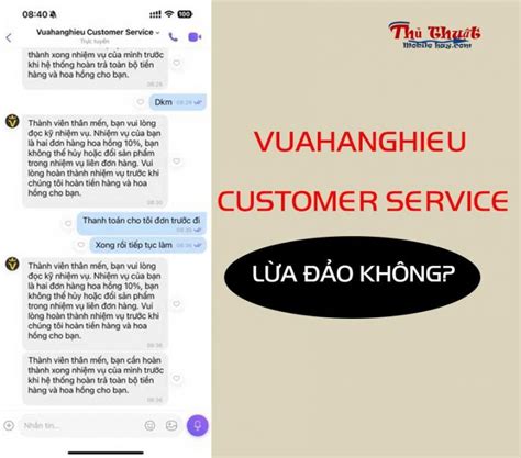 vuahanghieu customer service